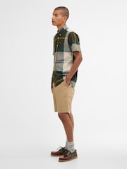 Barbour® Brown Douglas Short Sleeve Tailored Shirt - Image 3 of 6