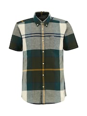 Barbour® Brown Douglas Short Sleeve Tailored Shirt - Image 5 of 6
