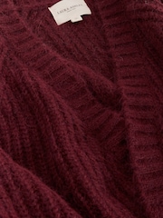 Rojo burdeos - Laura Ashley Chunky Knitted Lounge Cardigan - Imagen 3 de 3