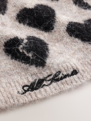 smALLSAINTS Taupe Knitted Heart Motif Snood - Image 7 of 8