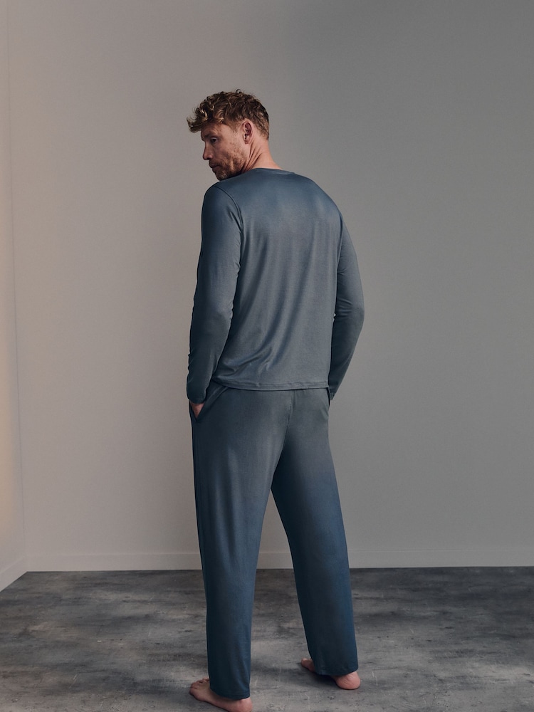 Azul - Belstaff Lounge Soft Touch Modal Joggers - Imagen 2 de 5