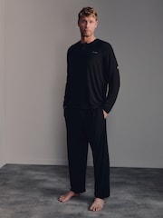 Negro - Belstaff Lounge Soft Touch Modal Joggers - Imagen 1 de 3