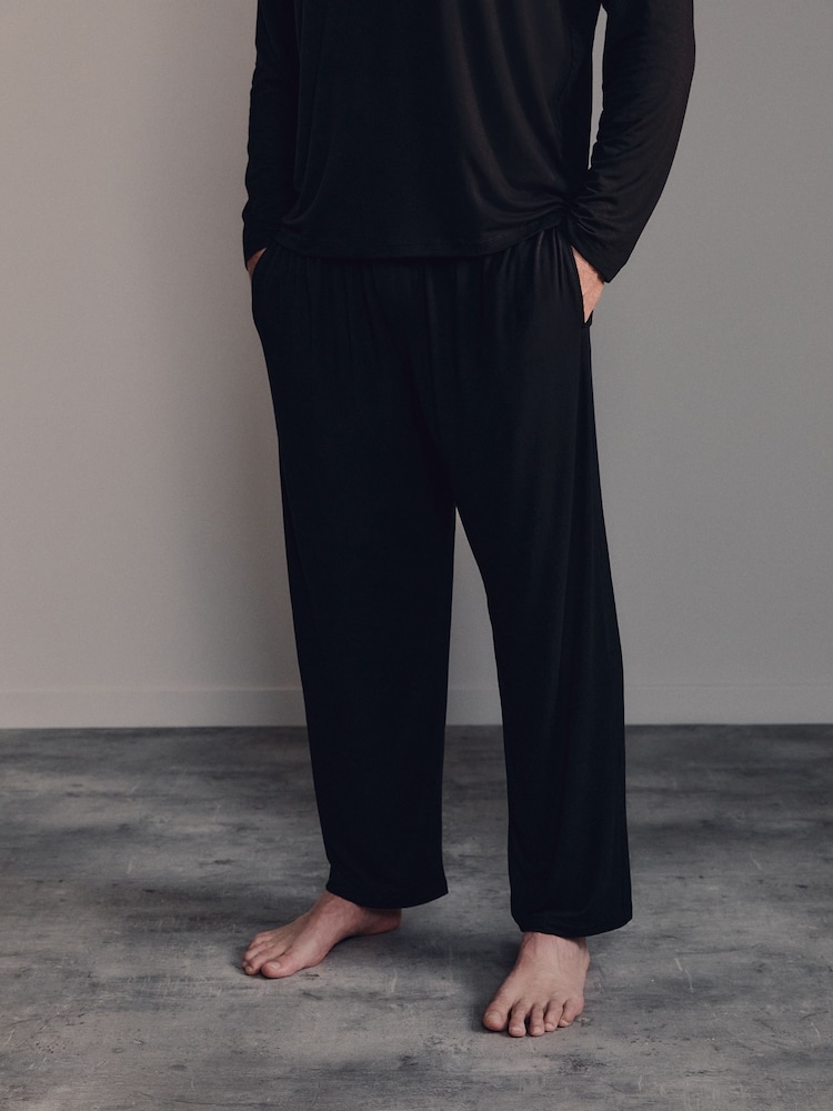 Negro - Belstaff Lounge Soft Touch Modal Joggers - Imagen 3 de 3