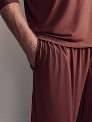 Rojo intenso - Belstaff Lounge Soft Touch Modal Joggers - Imagen 3 de 6