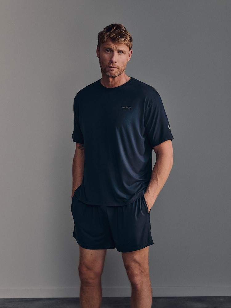 Marineblå - Belstaff Lounge Soft Touch Modal Shorts - Billede 2 af 5 Marineblå - Belstaff Lounge Soft Touch Modal Shorts - Billede 2 af 5