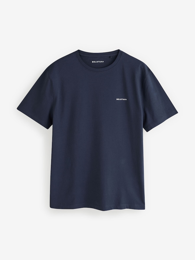 Sort/marineblå - Belstaff Crew Neck Short Sleeve T-Shirts 3 Pack - Billede 18 af 18