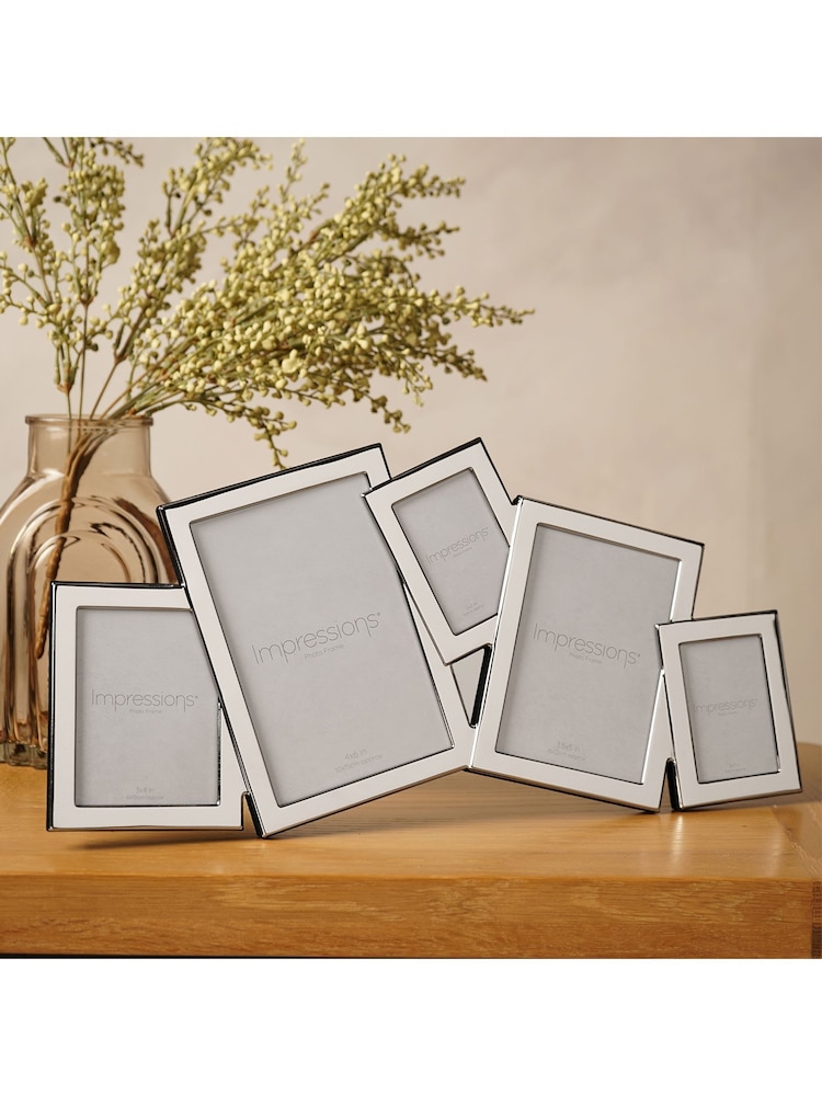 Buy Widdop Silver Overlapping Multi Aperture Photo Frame from the Next ...