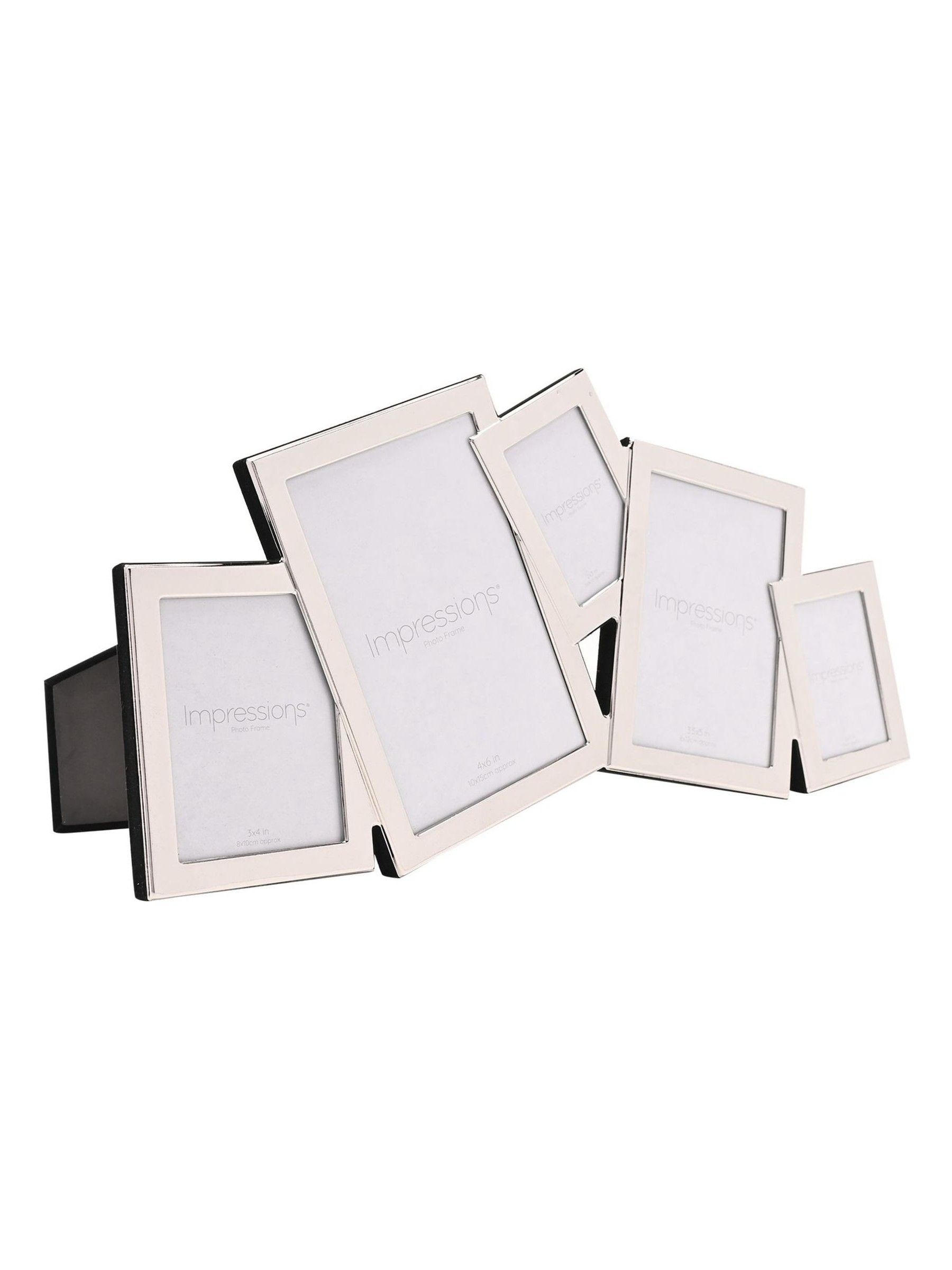 Buy Widdop Silver Overlapping Multi Aperture Photo Frame from the Next ...