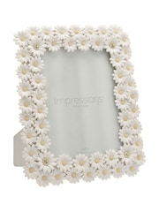 Widdop White Resin Daisy Photo Frame - Image 1 of 4