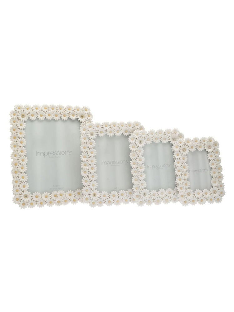 Widdop White Resin Daisy Photo Frame - Image 4 of 4 Widdop White Resin Daisy Photo Frame - Image 4 of 4