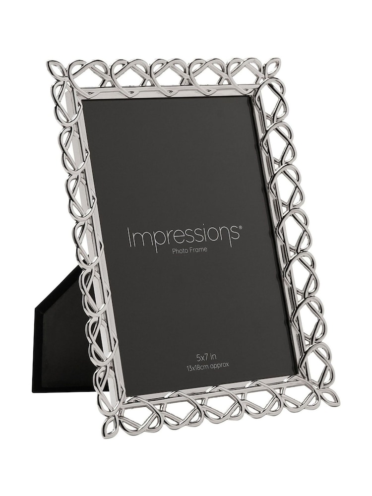 Widdop Silver Heart Design Photo Frame - Image 1 of 5