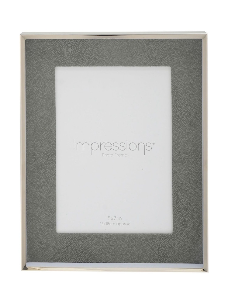 Widdop Silver Faux Croc Detail Photo frame - Image 2 of 4 Widdop Silver Faux Croc Detail Photo frame - Image 2 of 4