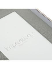 Widdop Silver Faux Croc Detail Photo frame - Image 3 of 4