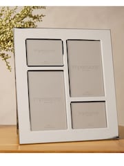 Widdop Silver Shiny Metal Plated 4 Aperture Collage Photo frame - Image 2 of 6