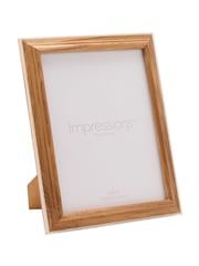 Widdop Brown Wooden Photo Frame with White Trim Photo frames - Image 1 of 5