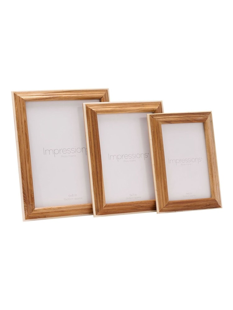 Widdop Brown Wooden Photo Frame with White Trim Photo frames - Image 5 of 5