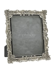 Widdop Silver Antique Floral Resin Frame w Crystals Photo frame - Image 1 of 5