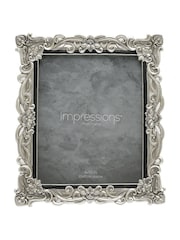 Widdop Silver Antique Floral Resin Frame w Crystals Photo frame - Image 2 of 5