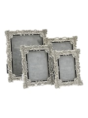 Widdop Silver Antique Floral Resin Frame w Crystals Photo frame - Image 5 of 5
