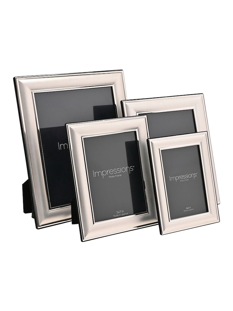 Widdop Black Silver Plated Border Edge Photo Frame - Image 5 of 5