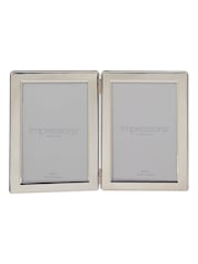 Widdop Silver Double Hinged Photo Frame - Image 1 of 4