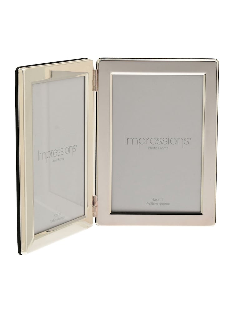 Widdop Silver Double Hinged Photo Frame - Image 2 of 4