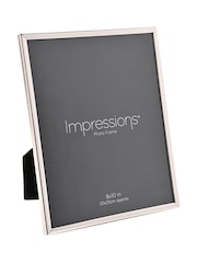 Widdop Black Silver Plated Thin Edge Crackled Photo Frame - Image 1 of 5