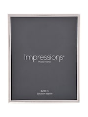 Widdop Black Silver Plated Thin Edge Crackled Photo Frame - Image 2 of 5