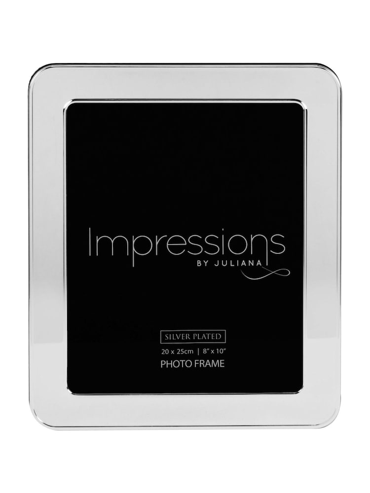 Widdop Silver Shiny Silverplated Round Edge Frame - Image 1 of 2