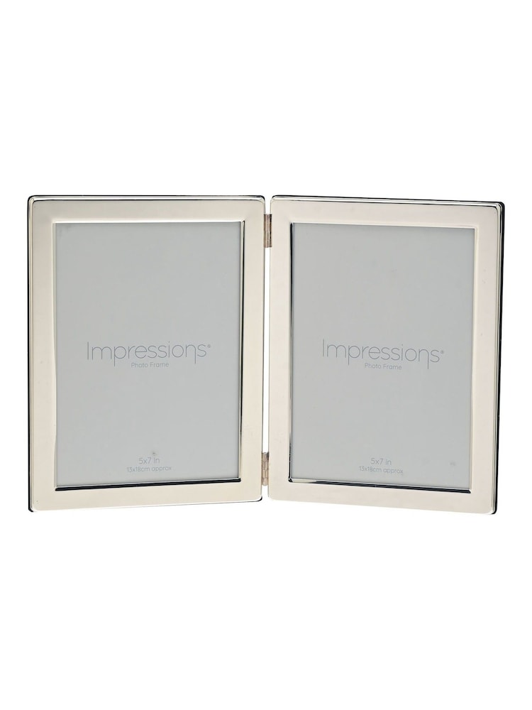 Widdop Silver Silverplated Double Photo Frame - Image 1 of 2 Widdop Silver Silverplated Double Photo Frame - Image 1 of 2