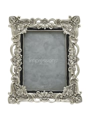 Widdop Silver Antique Floral Resin Frame wCrystals - Image 2 of 3