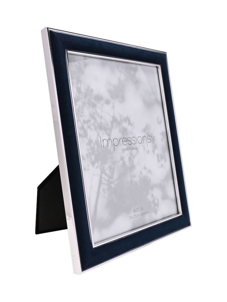 Widdop Blue Photo Frame with Navy Velvet - Image 2 of 4 Widdop Blue Photo Frame with Navy Velvet - Image 2 of 4