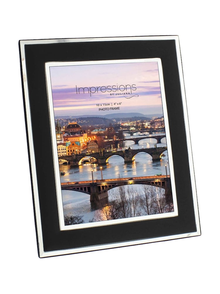 Widdop Black Silver Plated Photo Frame - Image 1 of 1
