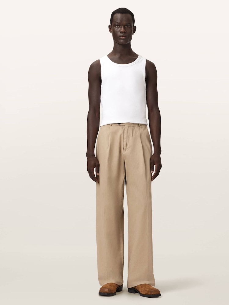 AllSaints Brown Midas Trousers - Image 2 of 8 AllSaints Brown Midas Trousers - Image 2 of 8
