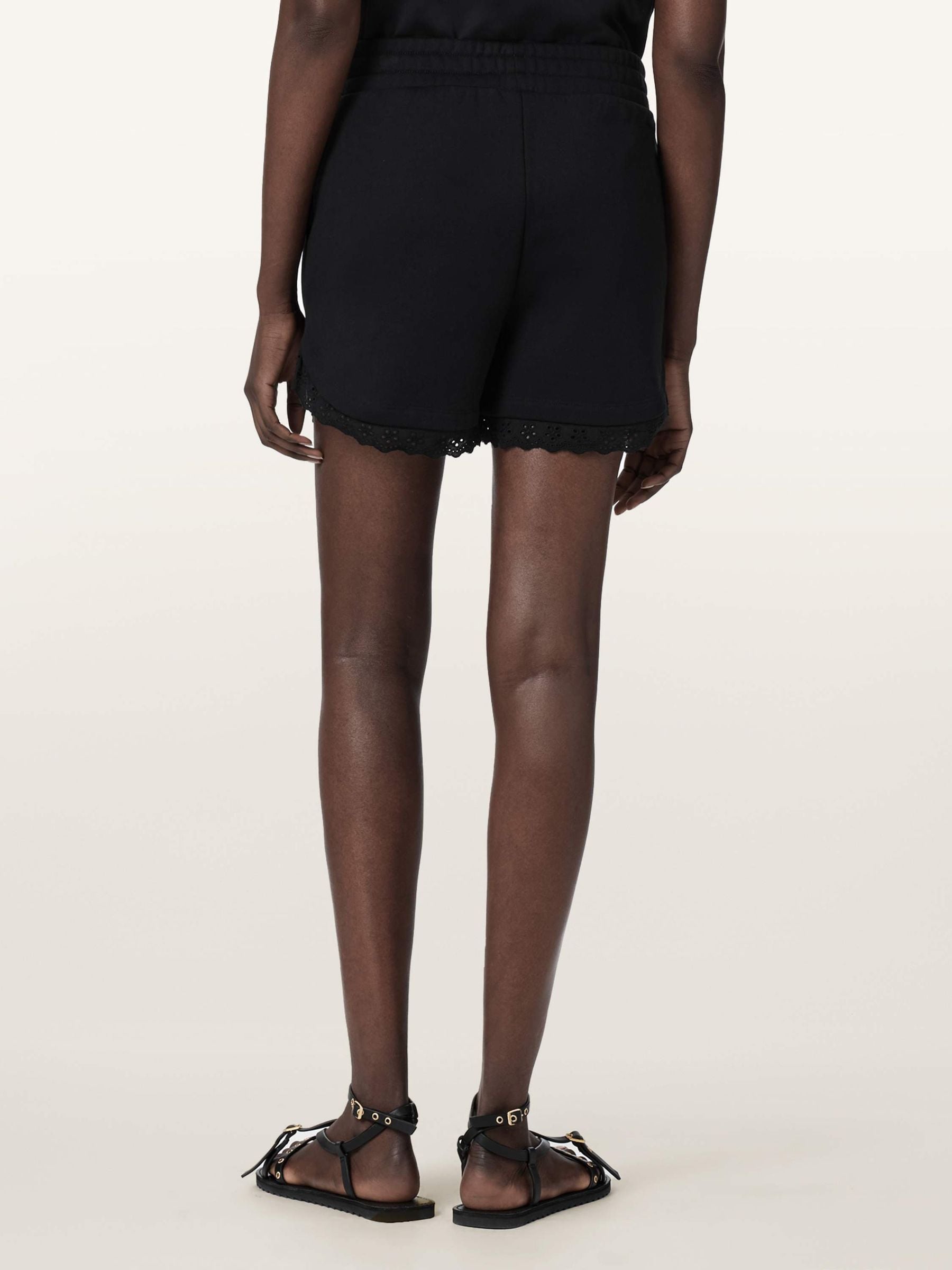 Buy AllSaints Black Lele Lace Shorts from the Next UK online shop