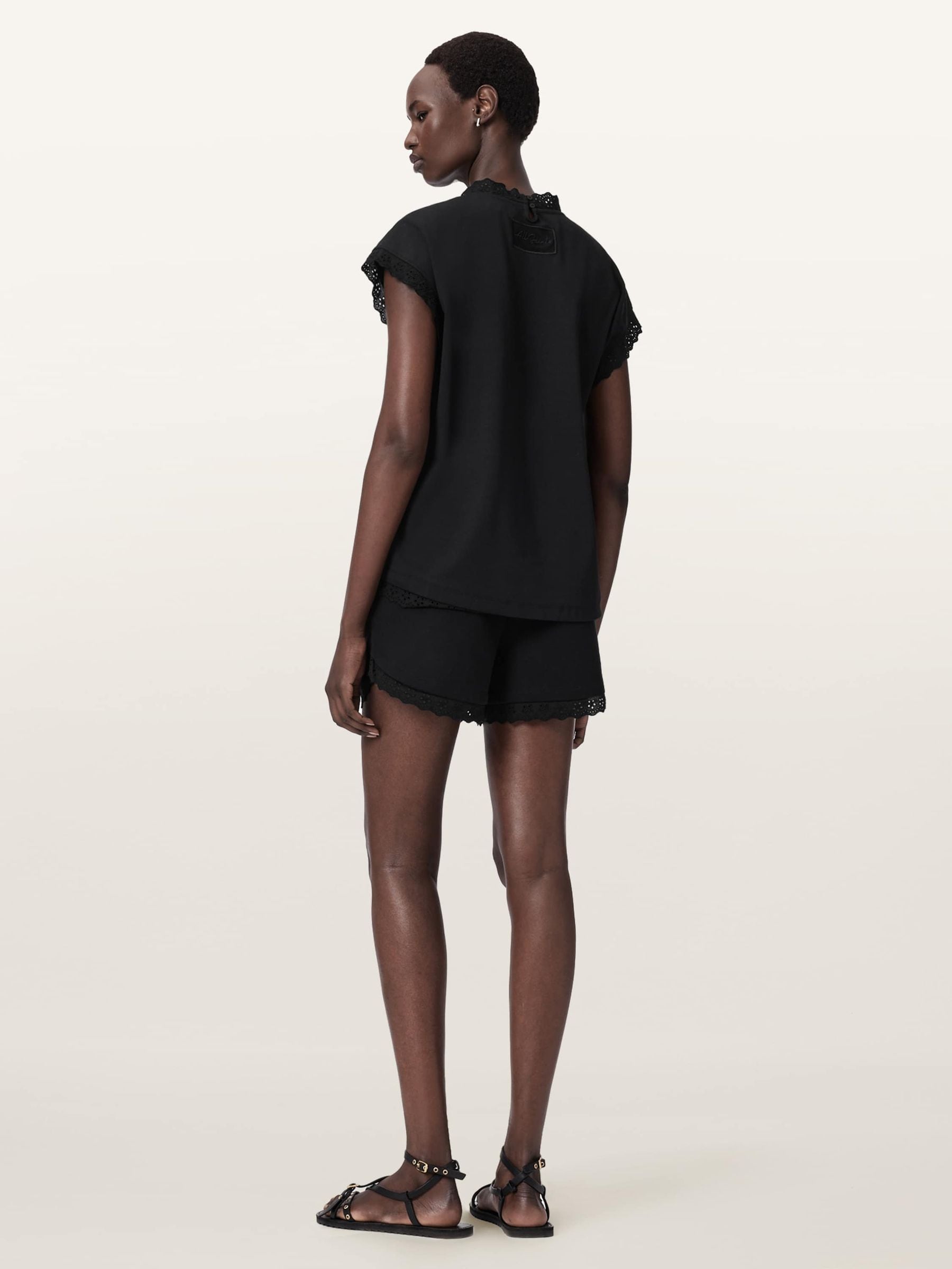 Buy AllSaints Black Lele Lace Shorts from the Next UK online shop