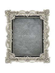 Widdop Silver Antique Floral Resin Crystals Photo Frame - Image 2 of 3