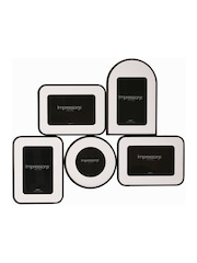 Widdop Black 5 Multi Aperture Photo Frame - Image 1 of 3