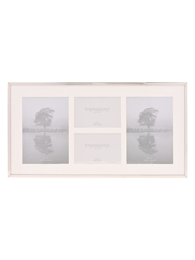 Widdop Silver Plated Photo Frame - 4 Apertures - Image 1 of 5 Widdop Silver Plated Photo Frame - 4 Apertures - Image 1 of 5
