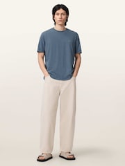 AllSaints Blue Saka Short Sleeve Crew Neck T-Shirt - Image 2 of 6