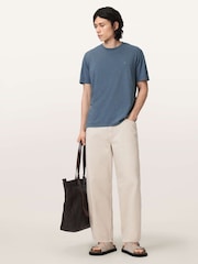 AllSaints Blue Saka Short Sleeve Crew Neck T-Shirt - Image 5 of 6