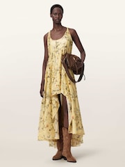 AllSaints Yellow Dorina Dress - Image 2 of 6