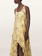 AllSaints Yellow Dorina Dress - Image 3 of 6