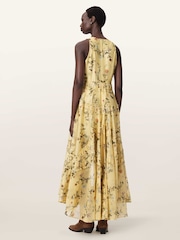 AllSaints Yellow Dorina Dress - Image 4 of 6