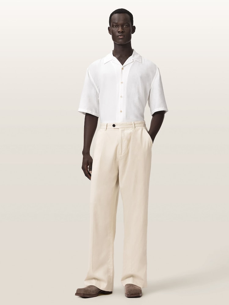 AllSaints White Midas Trousers - Image 2 of 8