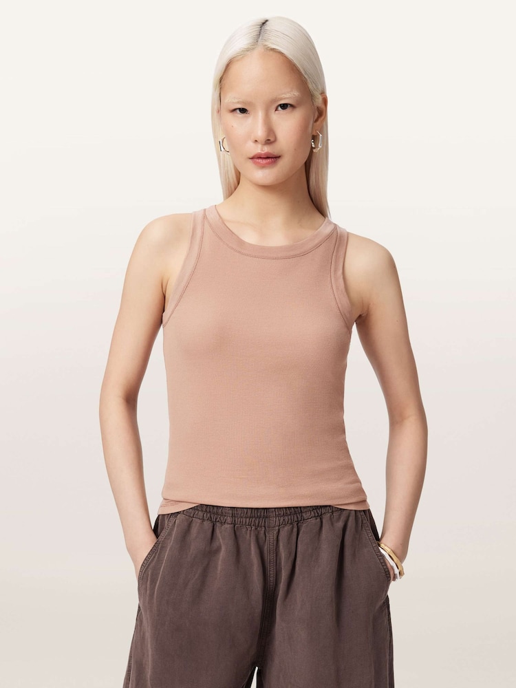 AllSaints Pink Rina Tank - Image 1 of 7