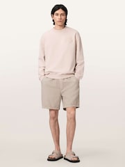 AllSaints Pink Insignia Crew Neck Sweat Tops - Image 3 of 8