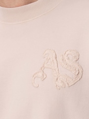 AllSaints Pink Insignia Crew Neck Sweat Tops - Image 7 of 8