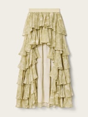 AllSaints Green Cavarly Maxi Skirt - Image 8 of 8