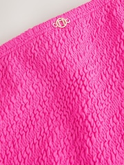 Pink High Waist High Leg Crinkle Bikini Bottoms - Image 7 of 7